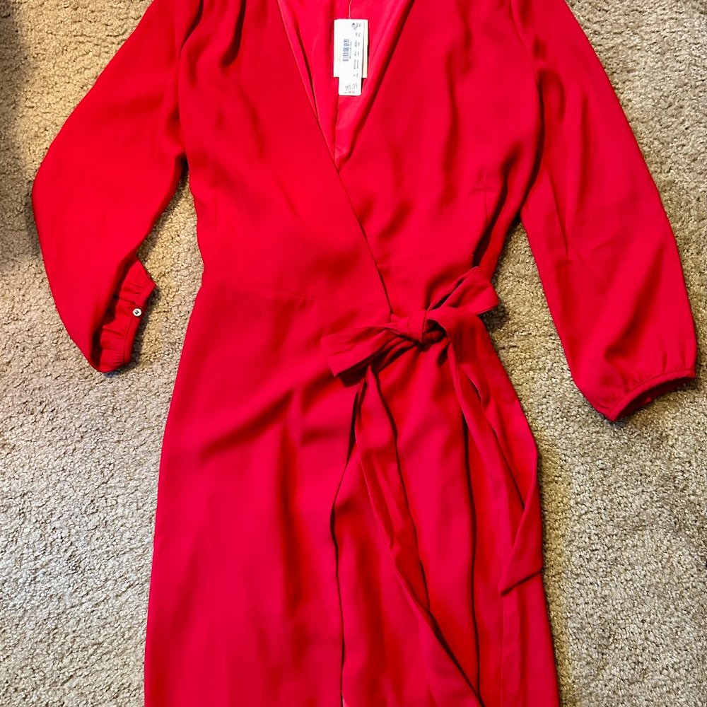 J. Crew, size 4, red dress
